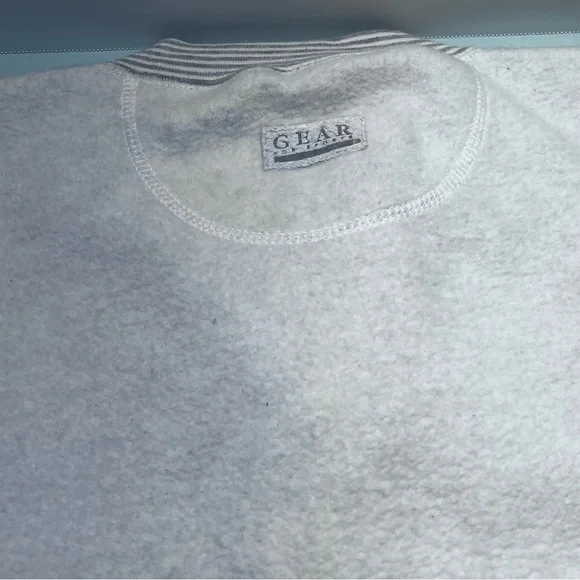 BP Vintage Gear For Sports White and Gray Crewneck Sweater - Picture 9 of 11